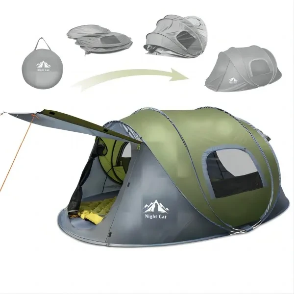 Night Cat Pop -up Zelt 2 Person wasserdichtes Wurfzelt 1