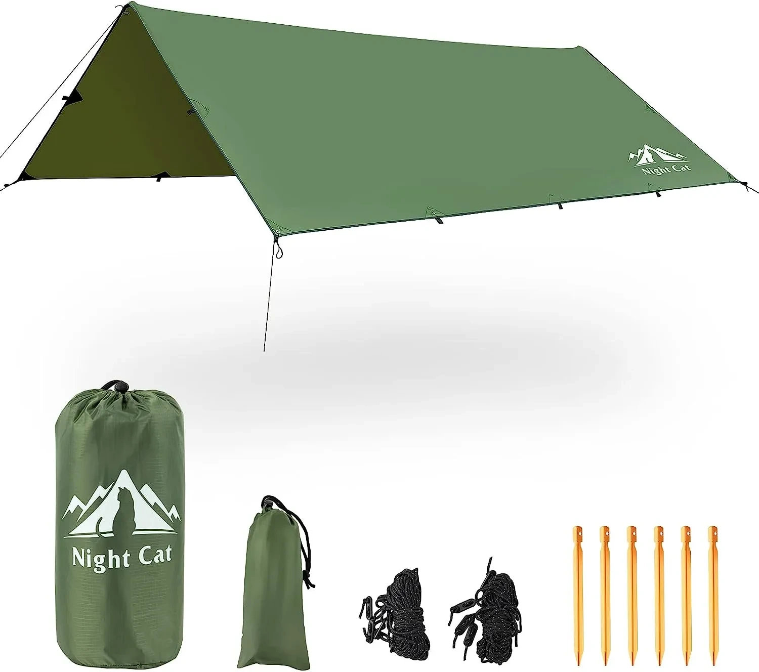 Night Cat Camping Tent Tarp Hammock Rain Fly Sunshade Shelter 1