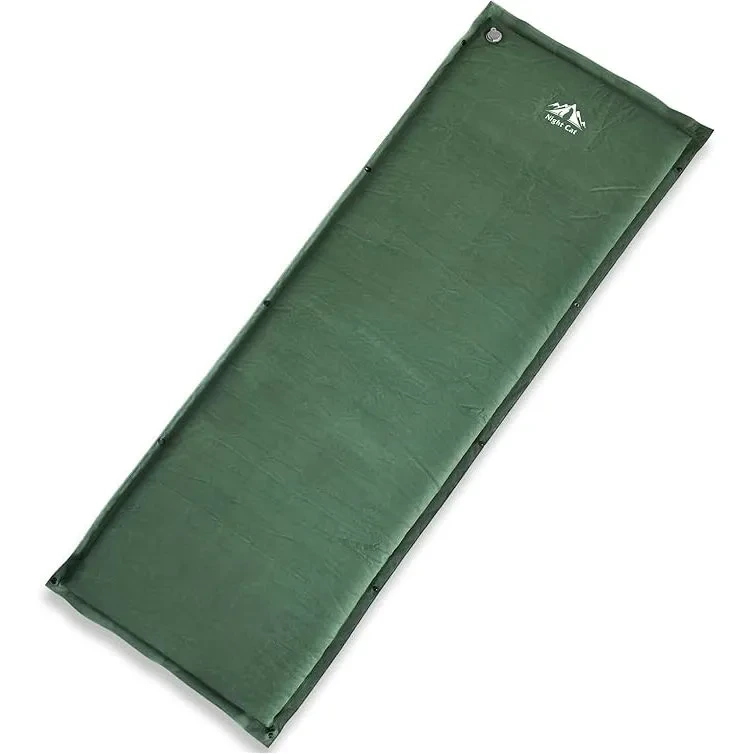 Night Cat Auto-inflating Sleeping Pad: Camping Mattress en mousse à mémoire unique pour la randonnée - Air de tapis de camping confortable pour extérieur 1