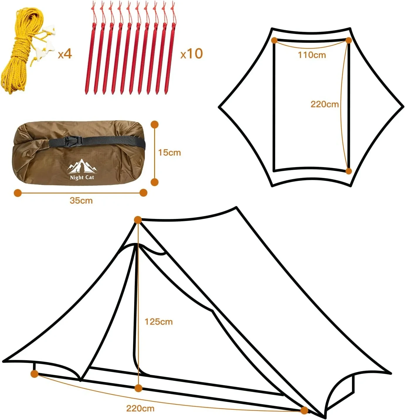 Night Cat Pop Up Tent 4-15 Working Days Delivery 30 Days Returnfactory 11