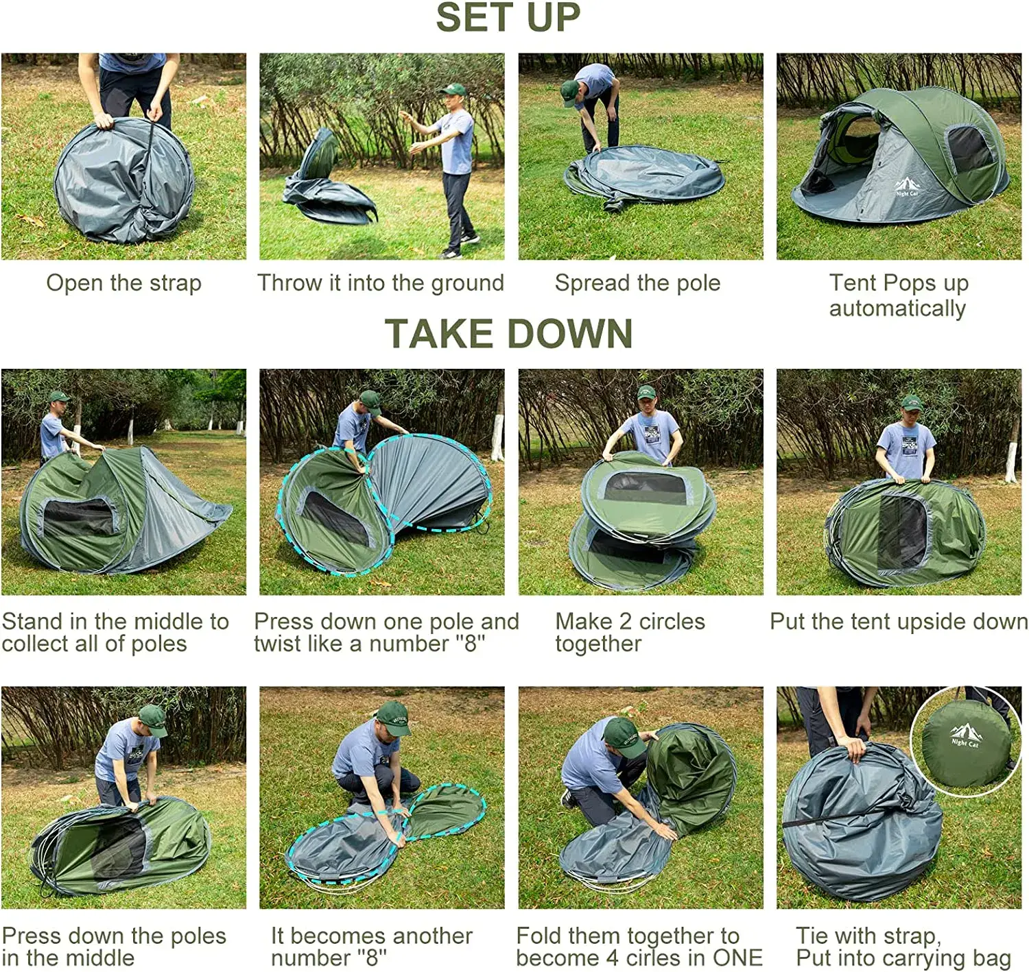 Custom Rainproof Tent Camping for Business for Outside 7