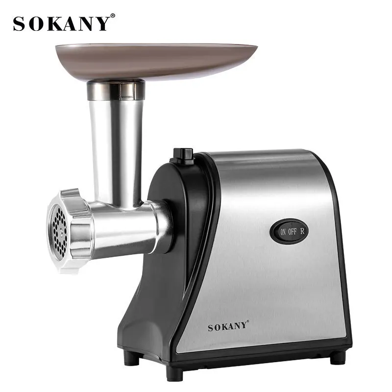 SOKANY SK-093 მაღალი ხარისხის ხორცსაკეპი უჟანგავი ფოლადის კორპუსით და 1500 W სიმძლავრით 1