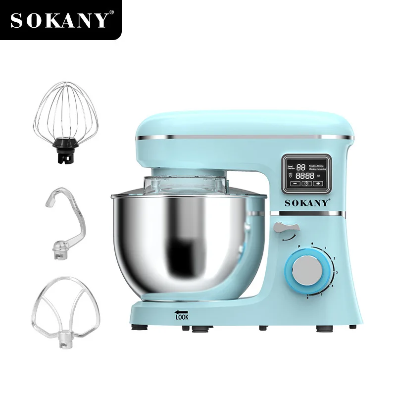 SOKANY SK-277 Stand Mixer with 6 Speed Settings,8.0L Capacity,and Pulse Function 1