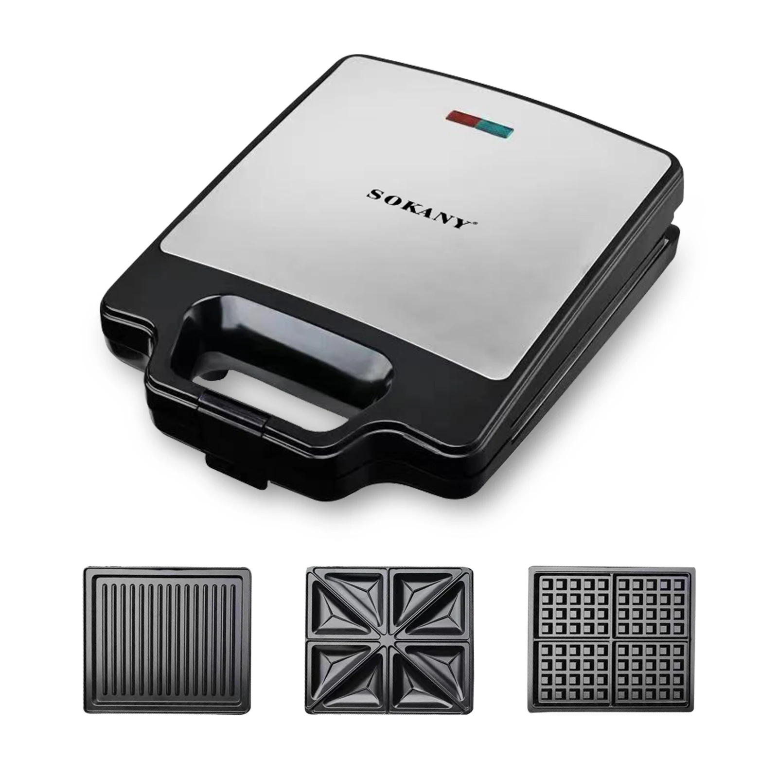 SOKANY SK-BBQ-852 არაწებოვანი გრილი სითბოს მდგრადი პლასტმასის კორპუსით 1