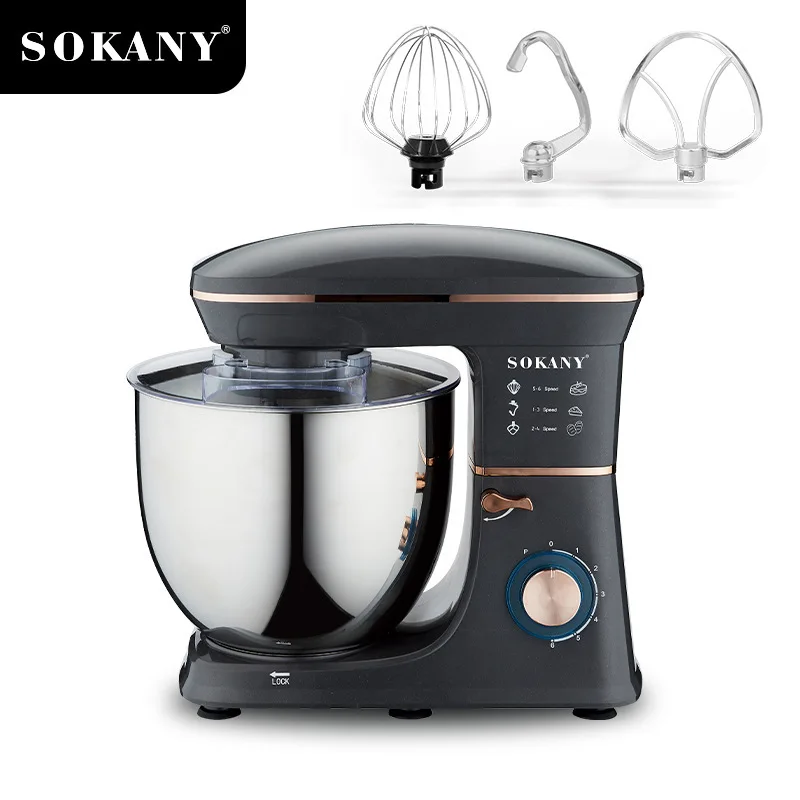 SOKANY SK-05001 სადგამი მიქსერი 6 სიჩქარიანი 11ლ ტევადობით და პულსის ფუნქციით 1