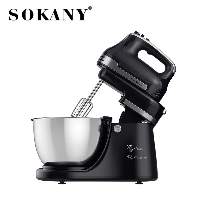 SOKANY KF-9521 Kneading Machine with 4.2L Rotating Stainless Steel Bowl and 800W Power 1