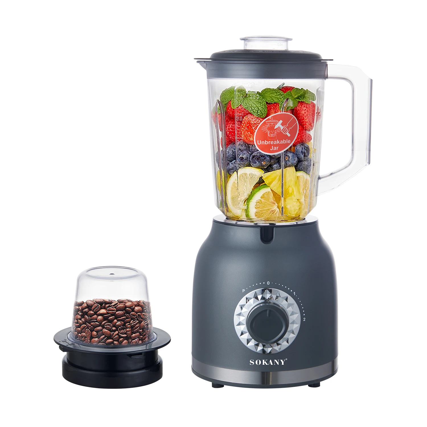 SOKANY SK-03019 Mixer Blender with Unbreakable Jar and 1.5L Capacity 1