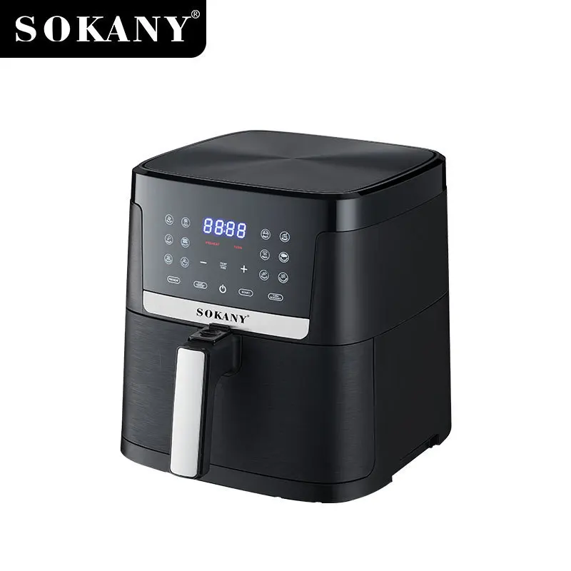 SOKANY SK-10004 ჰაერის ფრიერი რეგულირებადი ტემპერატურისა და გადახურებისგან დაცვით 1
