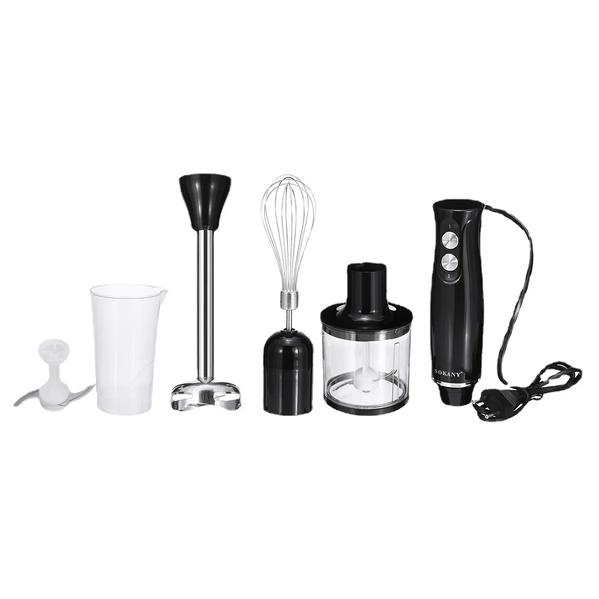 SOKANY SK-1710-4 Hand Blender and Multifunctional Food Processor with 1000W Power 1
