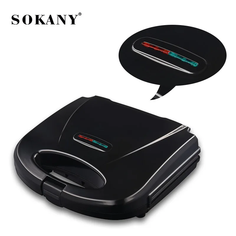 SOKANY SK-128 Compact Non-Stick Sandwich Maker with 750W Power 1