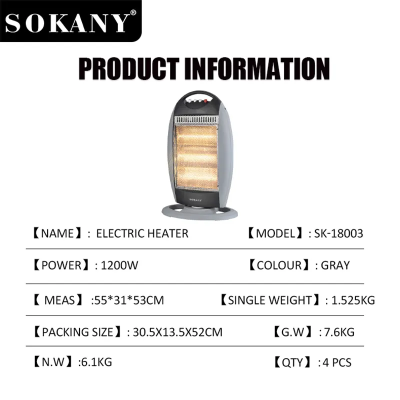 SOKANY Portable Electric Space Heater SOKANY Portable Electric Space Heaterfactory 7