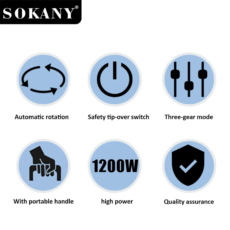 SOKANY Portable Electric Space Heater SOKANY Portable Electric Space Heaterfactory 5
