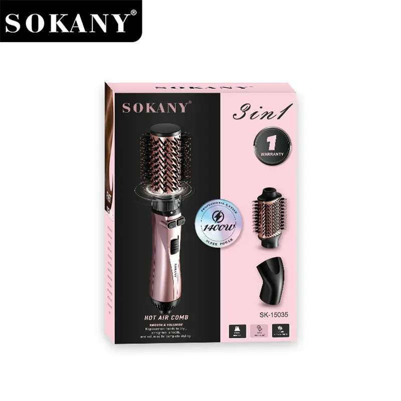 SOKANY Multi Head Hot Wind Comb EXW Yiwufactory 5