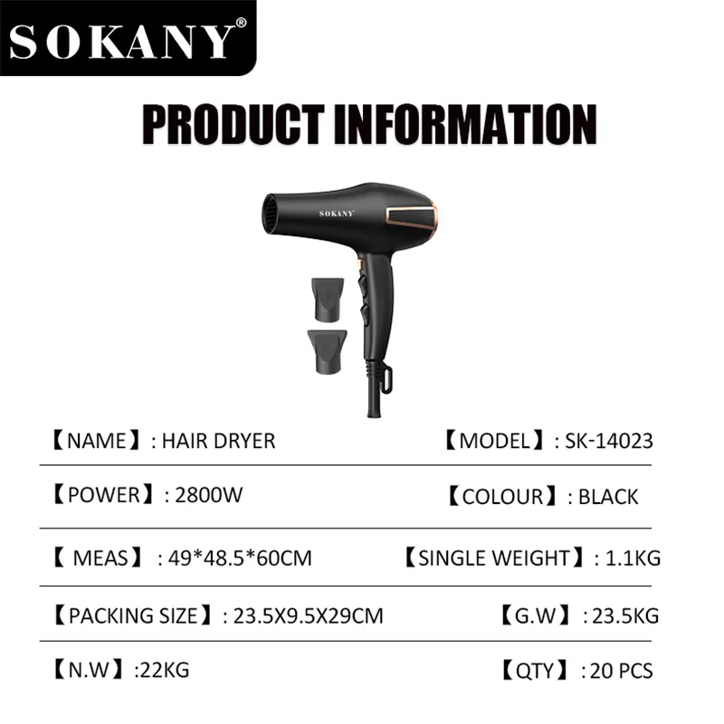 Hair Dryer by SOKANY 4