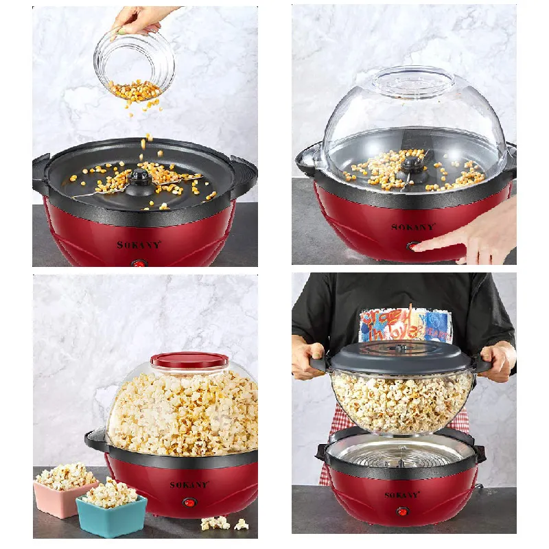 Popcorn Maker Machine Free Training Service by SOKANY 3