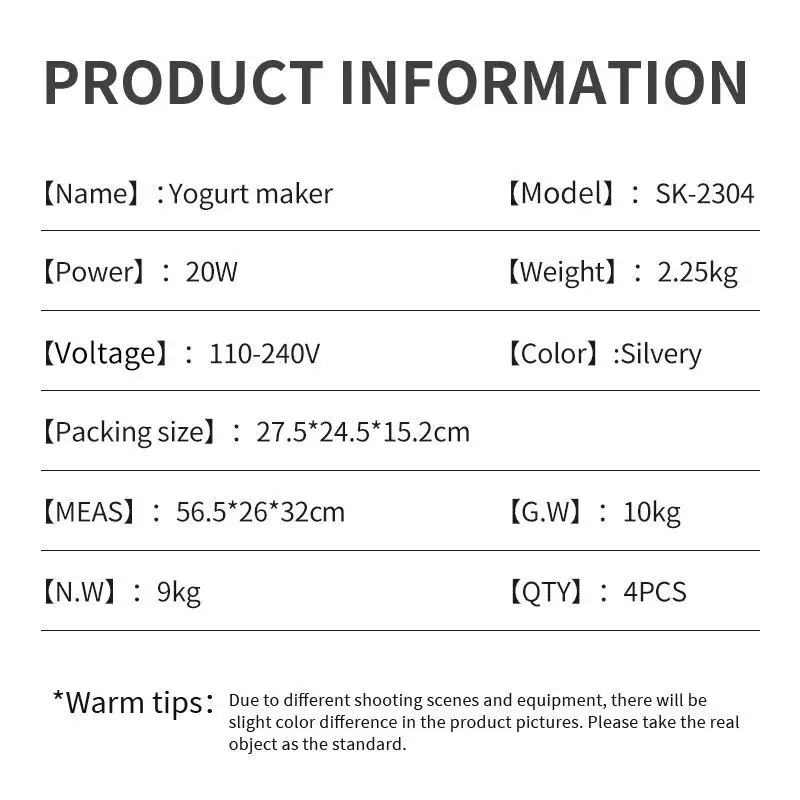 Stainless Steel Yogurt Maker Price List 6