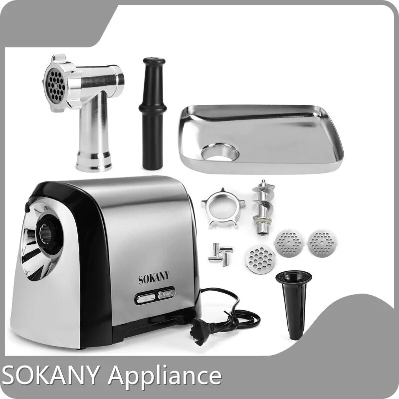 Grinder Wholesale Includes 3 Exchangeable Cutting Plates (sausage Adapter - - SOKANY 1
