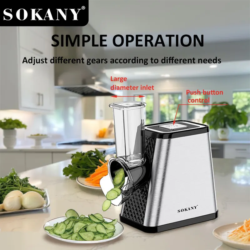 Portable Electric Vegetable Cutter by SOKANY 3