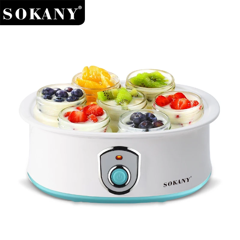 SOKANY SK-2304 恆溫優格機，一鍵發酵，口味多樣，易於單獨清洗 1