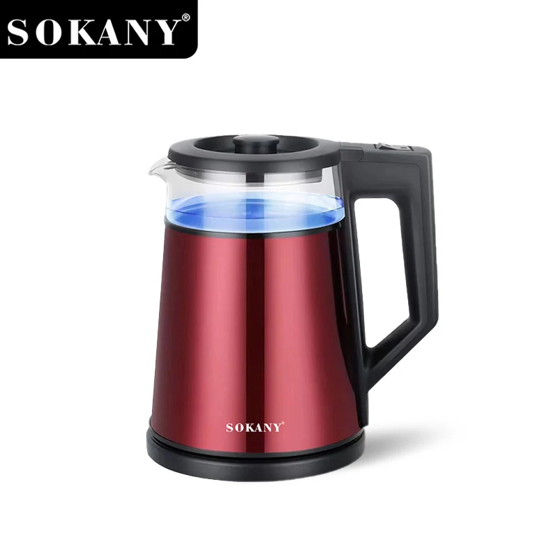 SOKANY Sk-SH-1076 1.7L Electric Kettle with Auto Shut-Off, Water Level Indicator 1