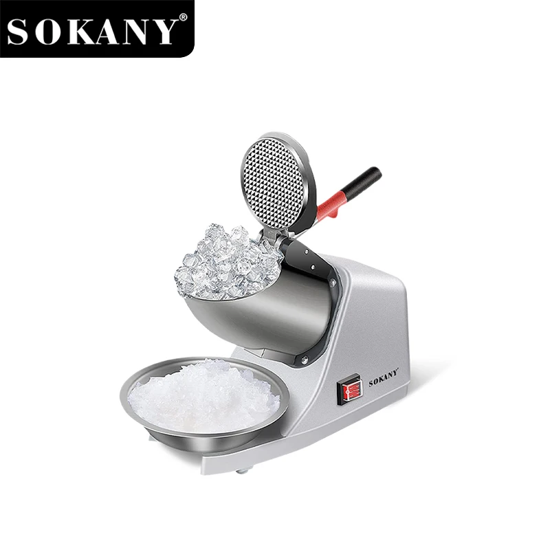 SOKANY SK-777 Vertical Ice Crusher - 260W Silent Motor, 500g, 50dB, Auto LED 1