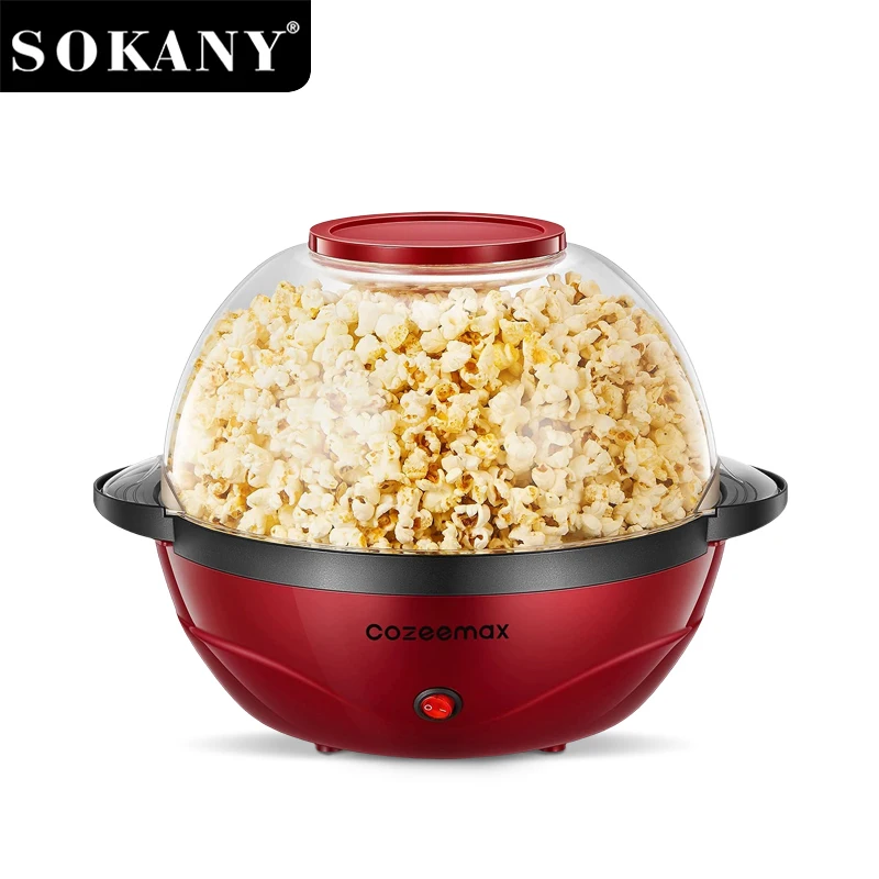 SOKANY SK-905 попкорн жасаушы алынбалы жабыспайтын табақпен және ыдыс жуғышта жууға жарамды дизайнымен 1
