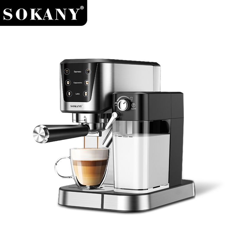 SOKANY SK-04027 20Bar All-in-One Coffee Maker with 1.0L Water Tank