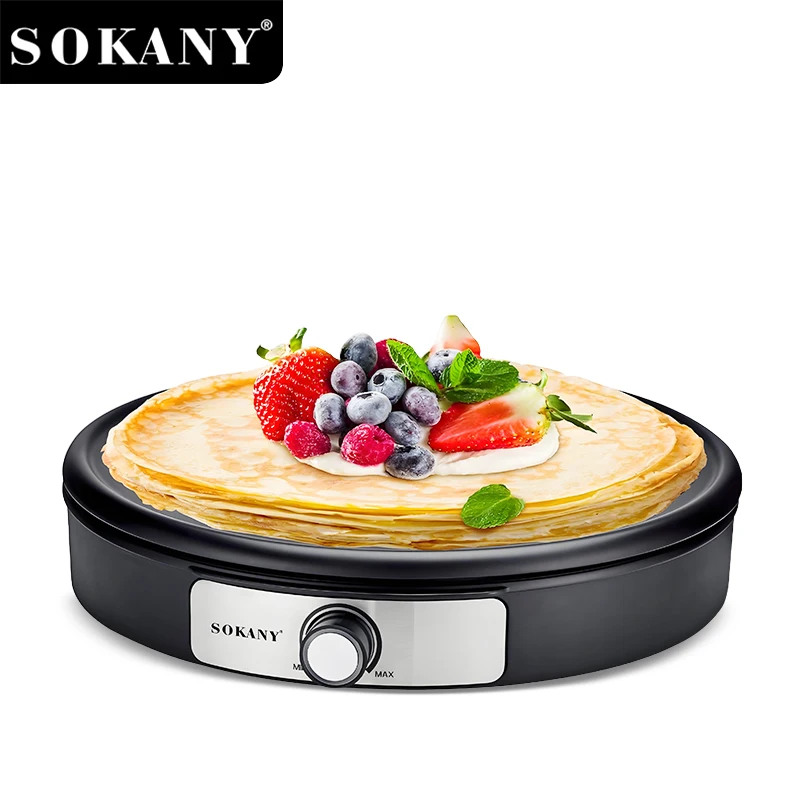 SOKANY SK-08131 Electric Carepe Maker with Adjustable Temp & Easy-Clean Non-stick Tray 1