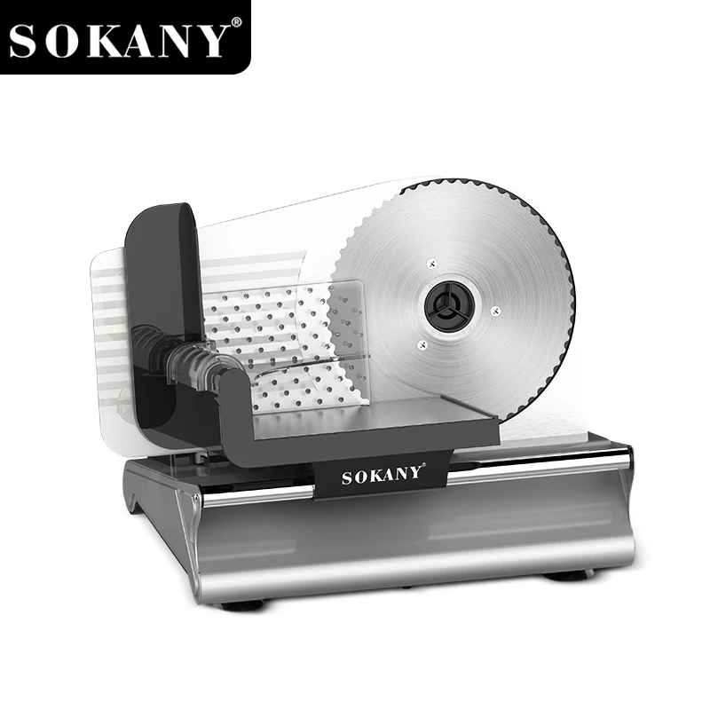 SOKANY SK-446 Stainless Steel Blade Food Slicer with Finger Protection 1