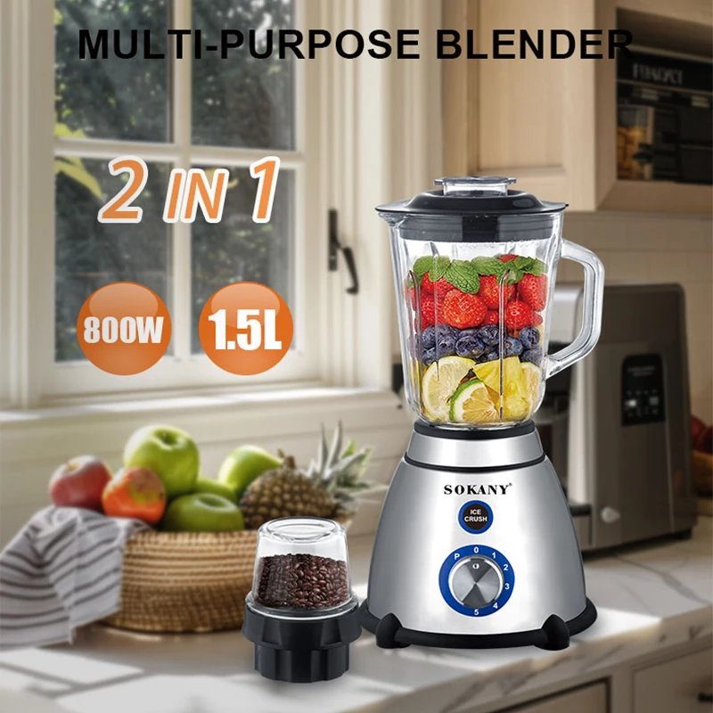 SOKANY SK-03031 Multi-Purpose Blender 800W Blender with 5