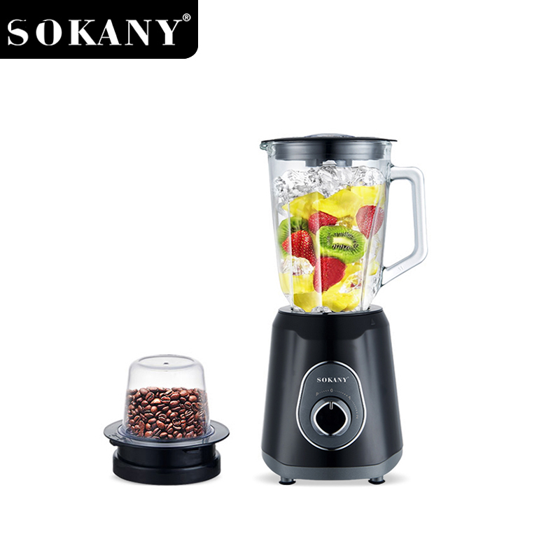 Sokany 2-In-1 Blender SK-03012 | 400W | 1.5L Jar | Stainless