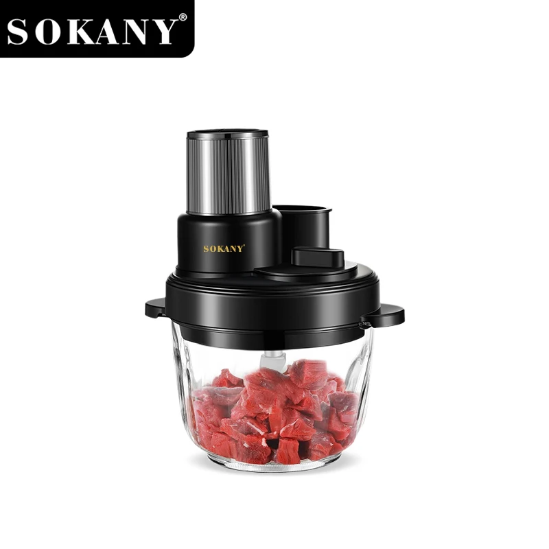Sokany Sk-06037 4-in-1 Fullipuckeral Fack Choper Exper бо иқтидори 3L ва 1000W 1