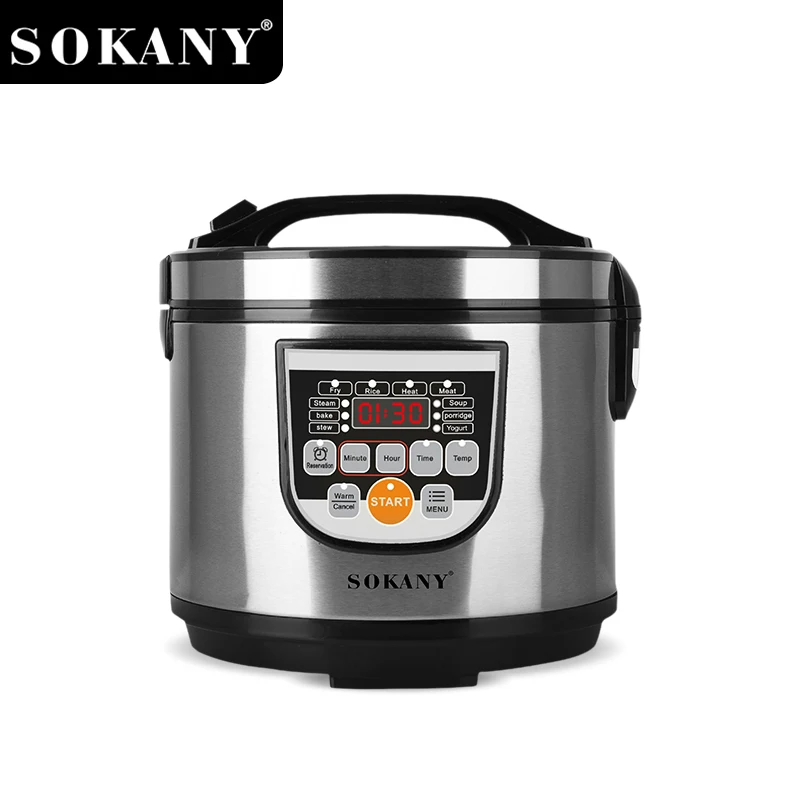 Sokany SK-07051 Tek anahtar egzoz ve emniyet valfi tasarımına sahip dijital pirinç ocak 1
