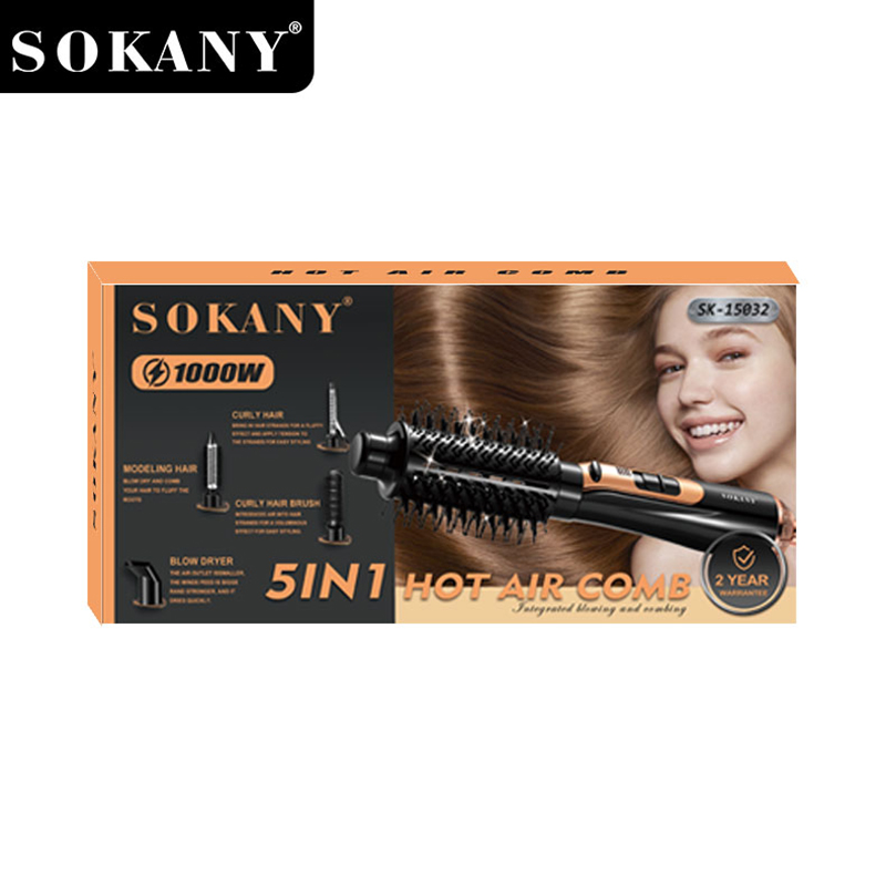 SOKANY - 1000W 5-in-1 Hot Air Comb Manufacturer & Supplier