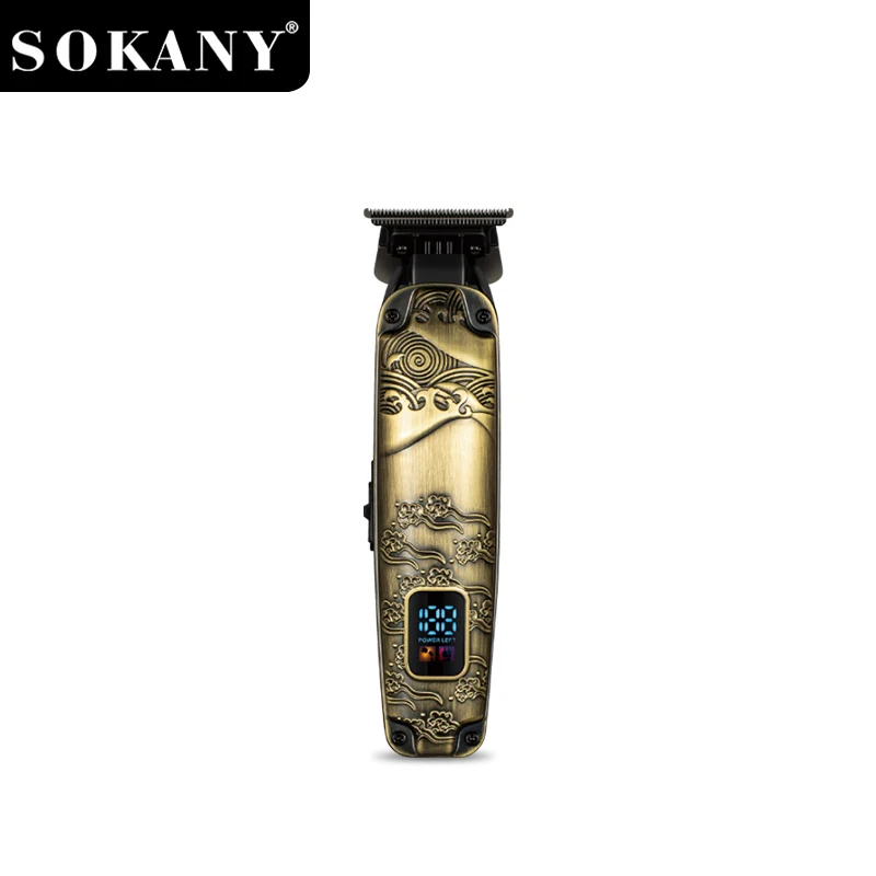 SOKANY  SK-16058 2000mAh USB-C Rechargeable Hair Clipper with Stainless Steel Blade & LCD Screen 1