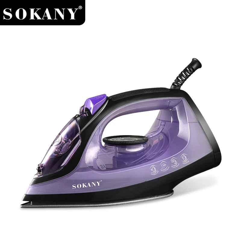 SOKANY  SK-11043 1800W Steam Iron with 200ML Capacity Water Tank and 360 Degree Swivel Power Cord 1