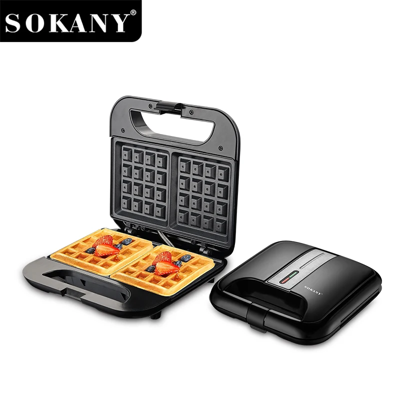Sokany SK-08070 750W Qeyri-yapışqan örtük və istiliyə davamlı bədəni olan portativ vafli istehsalçısı 1