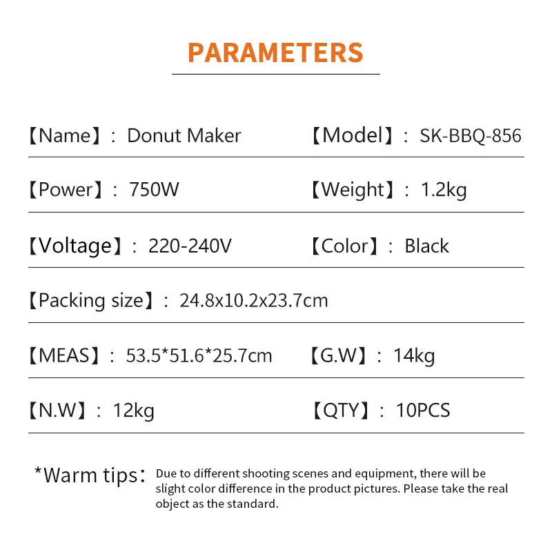 Modernbest Donut Maker 24.8×10.2×23.7cm Power Indicator Light 4