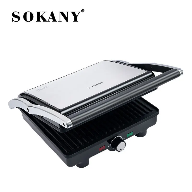 Grill Leictreach SOKANY KJ-226B le Plátaí Brataithe Cumhachta 2000W agus Neamhbhata 1