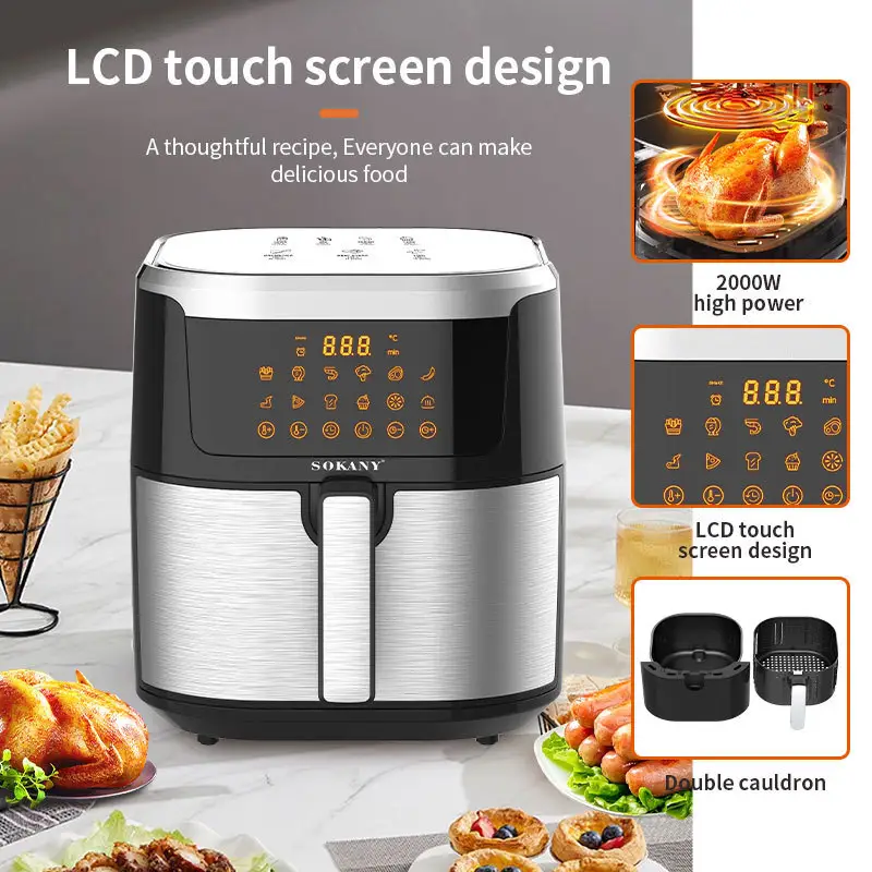 Small Air Fryer Adjustable From 80°C to 200°C in Stockcompany 2