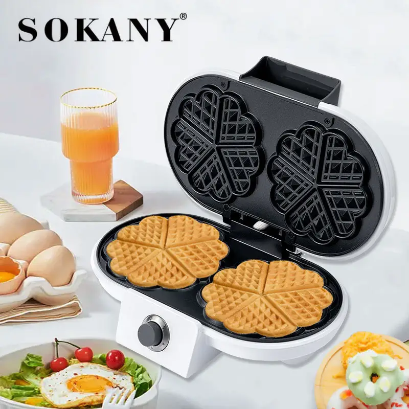 SOKANY პროფესიონალური ვაფლის მწარმოებელი არაწებოვანი დაფარული Platefactory 5