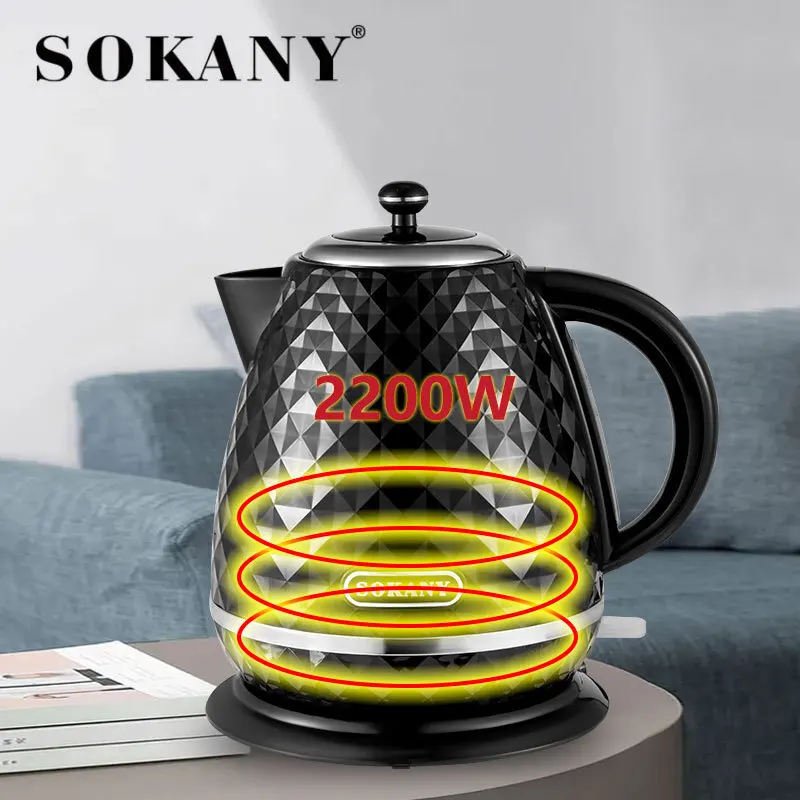 Electric Kettle Supplier 220-240V / 110V by SOKANY 4