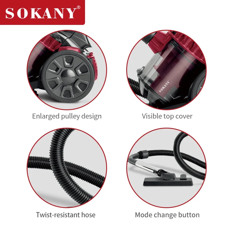 SOKANY Handheld Vacuum Cleaner Manufacturer Dirt Cup Filters and Post Motor Filter Handheld Vacuum Cleaner Manufacturermanufacturers 5