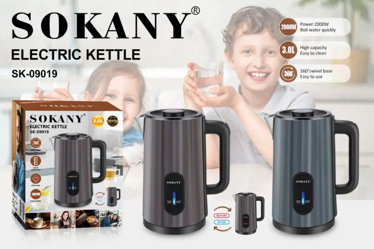 Electric Kettle Factory Concealed Stainless Steel Heating Element - - SOKANY 3