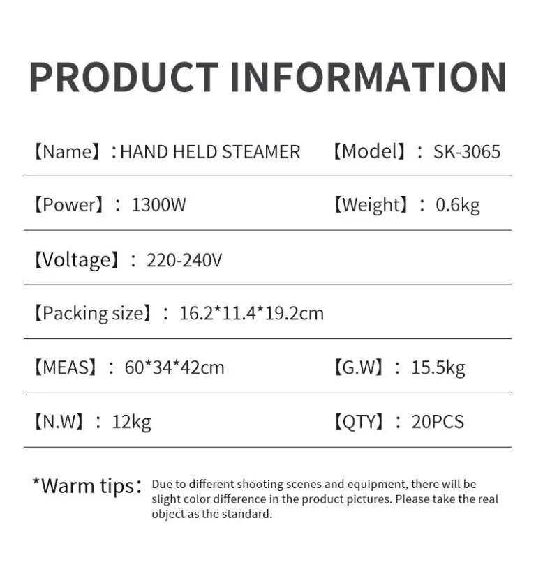 Custom Hand Held Steamer Factory 10