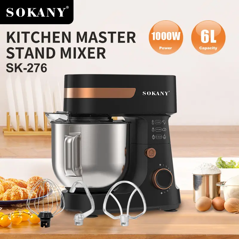 SOKANY Stand Mixer Supplier Ejector for Easy Release of Beaters and Hooks Stand Mixer Suppliermakers 2