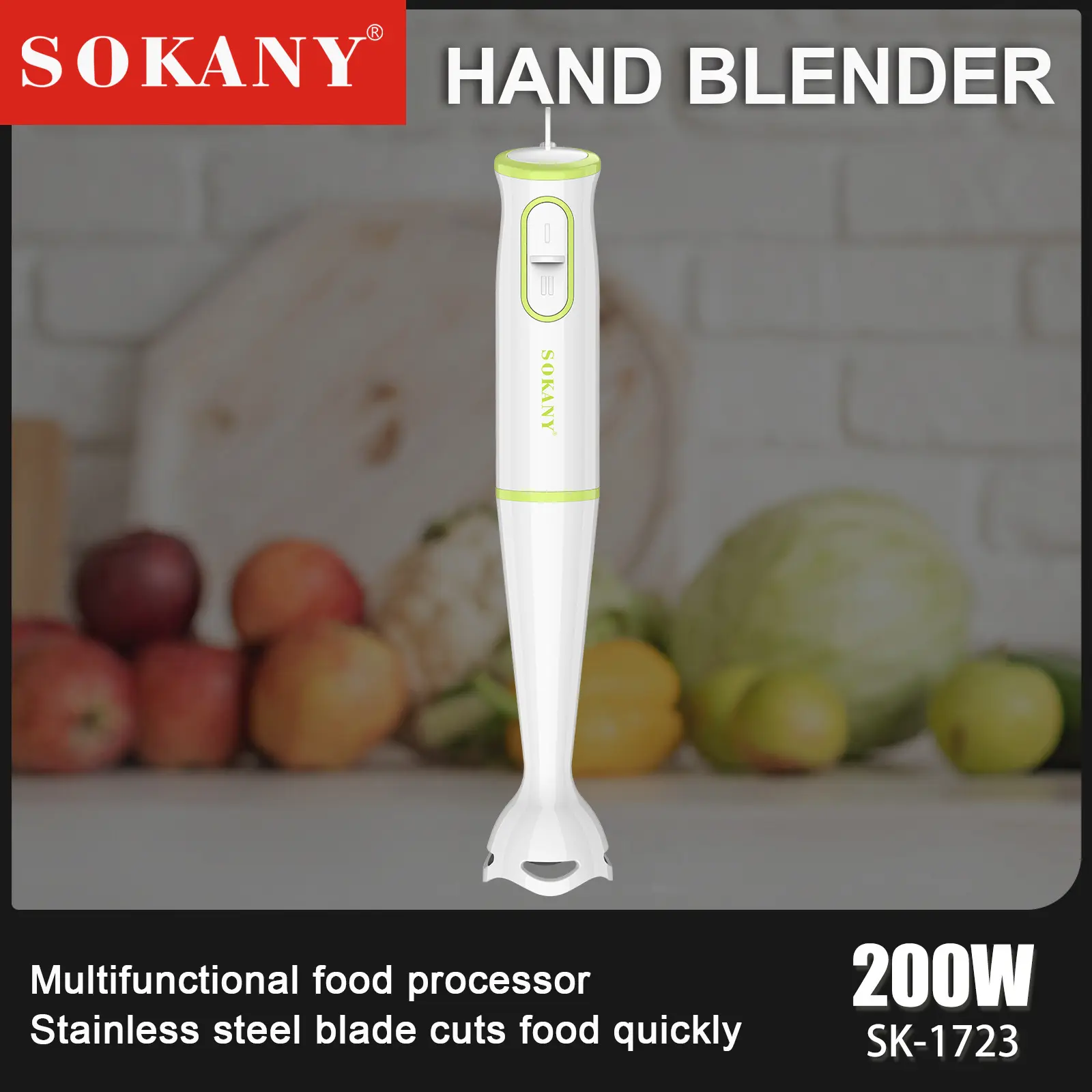 SOKANY OKANY Hand Blender Multifunctional Food Processormanufacturers 3