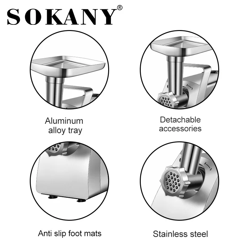 Custom Grinder 2400W - - SOKANY 6