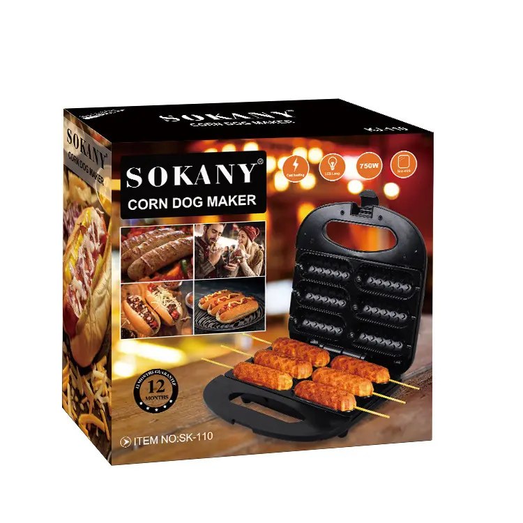SOKANY Corn Dog Maker Indicator Lamp for Power and Readinesscompany 5