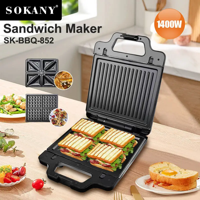 Sandwich Maker Company Company Clip-fastening for Secure Closure 4